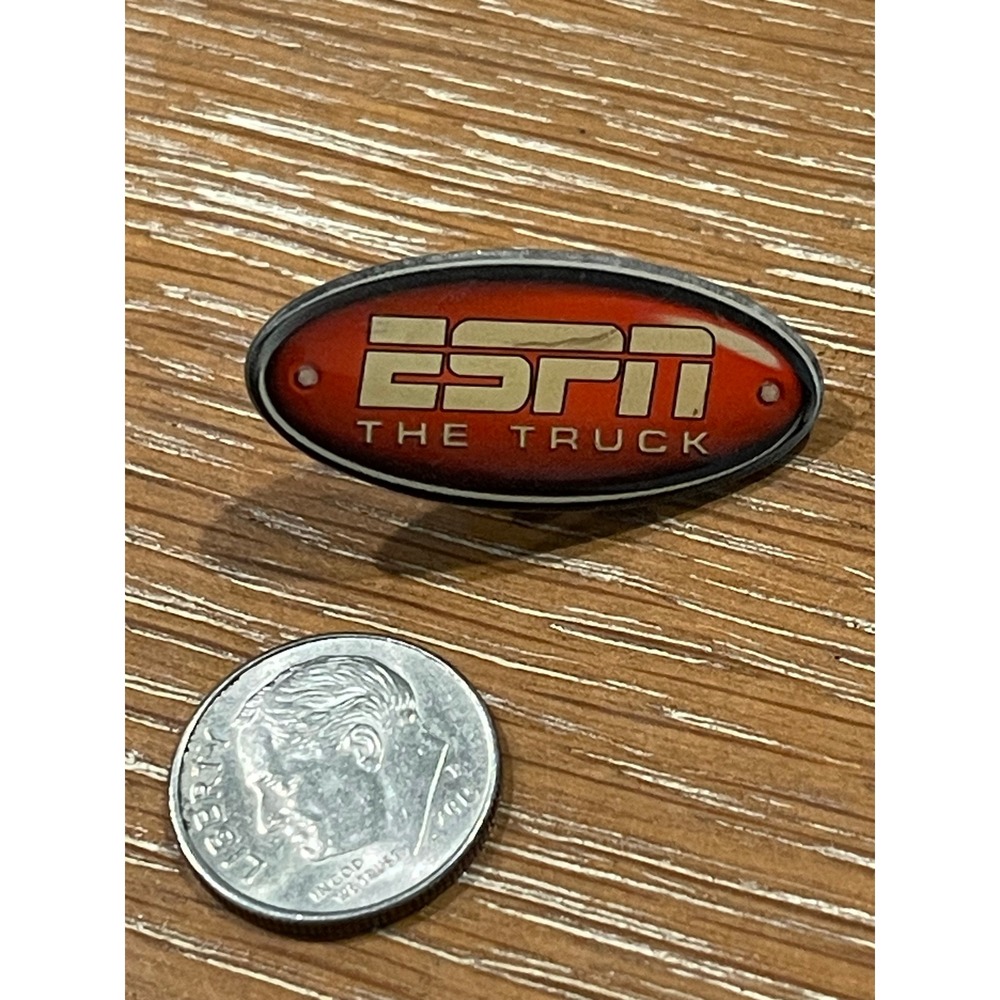 00259 - Vintage ESPN "The Truck" Sports Collectible Pin Badge - Picture 2 of 3